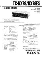 Sony TC-RX79 - Service Manual 